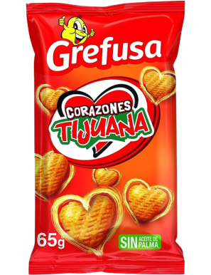 APERITIVOS GREFUSA CORAZONES TIJUANA B/65 1,40€