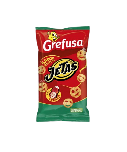 APERITIVOS GREFUSA JETAS C/KETCHUP B/70 GR 1,40€