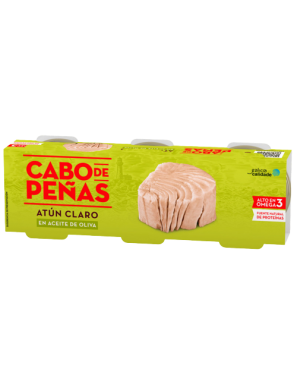 ATUN CABO PEÑAS  A/OLIVA 85GR PACK-3UD