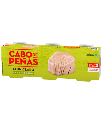 ATUN CABO PEÑAS  A/OLIVA 85GR PACK-3UD