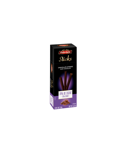 CHOCOLATE DELAVIUDA STICK NEGRO 70% P/120 GR