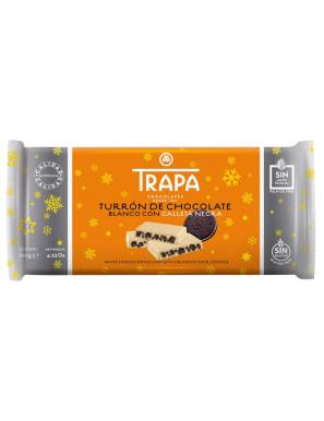 CHOCOLATE TRAPA CHOCOLATE BLANCO C/GALLETA T/120GR