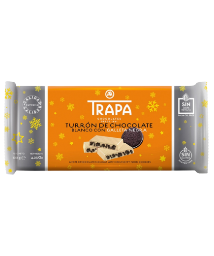 CHOCOLATE TRAPA CHOCOLATE BLANCO C/GALLETA T/120GR