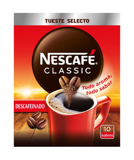 DESCAFEINADO NESCAFE ESTUCHE 10 SOBRES