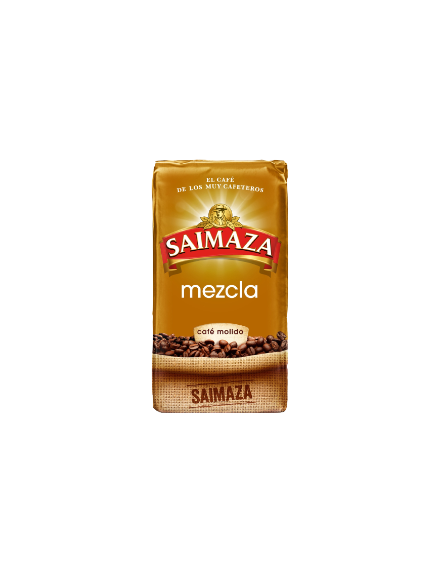 CAFE SAIMAZA MOLIDO MEZCLA 50/50 PAQ.250 GR