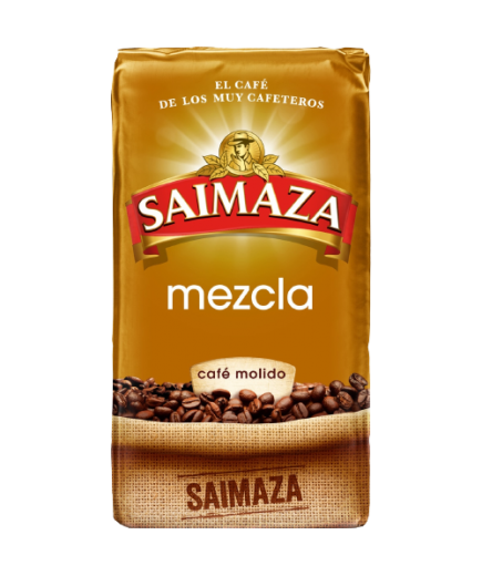 CAFE SAIMAZA MOLIDO MEZCLA 50/50 PAQ.250 GR