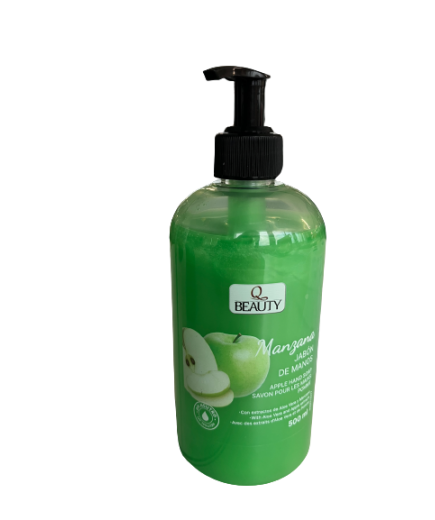 JABON MANOS LIQUIDO Q BEAUTY MANZANA DF/500 ML