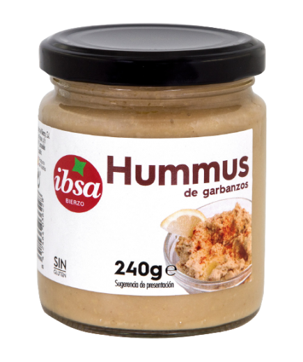 HUMMUS CREMA DE GARBANZOS IBSA T/C 240GR