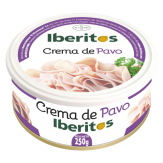 PATE CREMA IBERITOS PAVO  L/250 GR