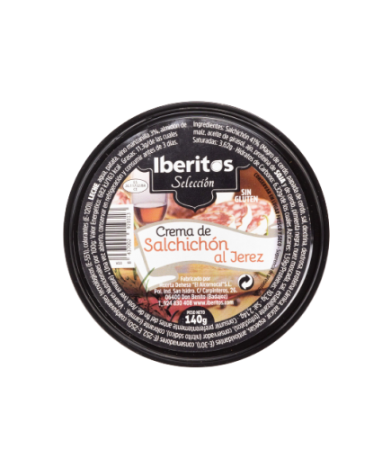 PATE CREMA IBERITOS SALCHICHON AL JEREZ L/140GR