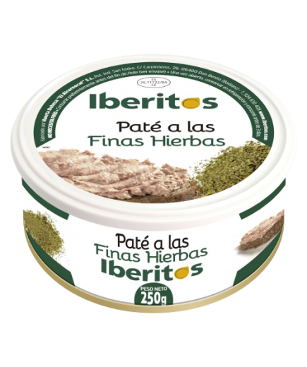 PATE IBERITOS FINAS HIERBAS  L/250GR