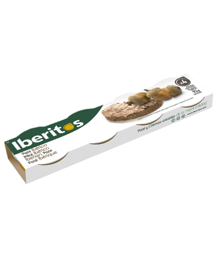 PATE IBERITOS HIGADO C/IBERICO  25.G PACK-4 UD