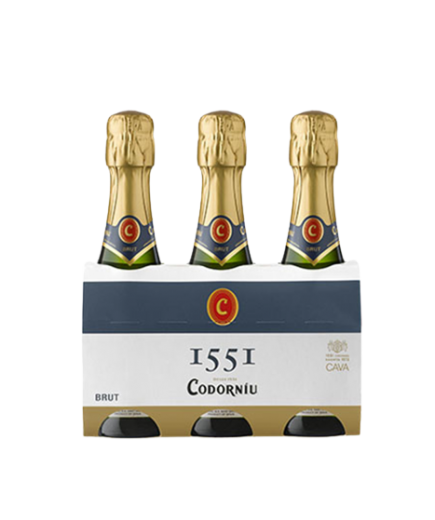 CAVA CODORNIU 1551 BRUT PACK-3 B/20.CL