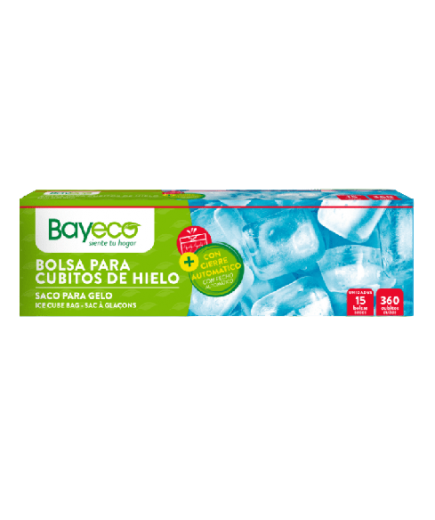 BOLSA CUBITOS HIELO BAYECO 15 UD