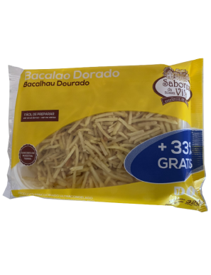 BACALAO A LA DORADA SABORES VILA  B/240 GR+ 33%