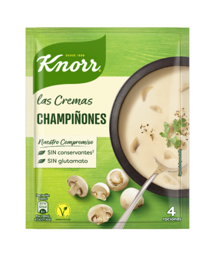 CREMA KNORR DESHIDRATADA CHAMPIÑONES S/62 GR