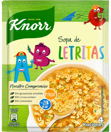 SOPA KNORR LETRITAS S/84 GR