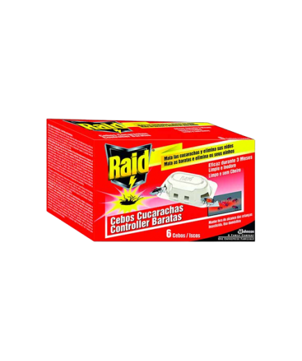 CUCARACHICIDA RAID CEBO CUCARACHAS CAJA 6UD.