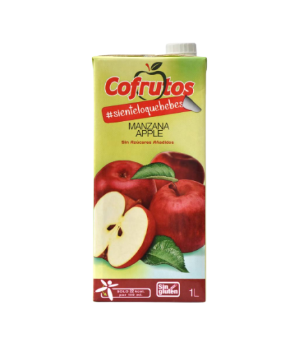 NECTAR COFRUTOS MANZANA S/AZUCAR B/1.L