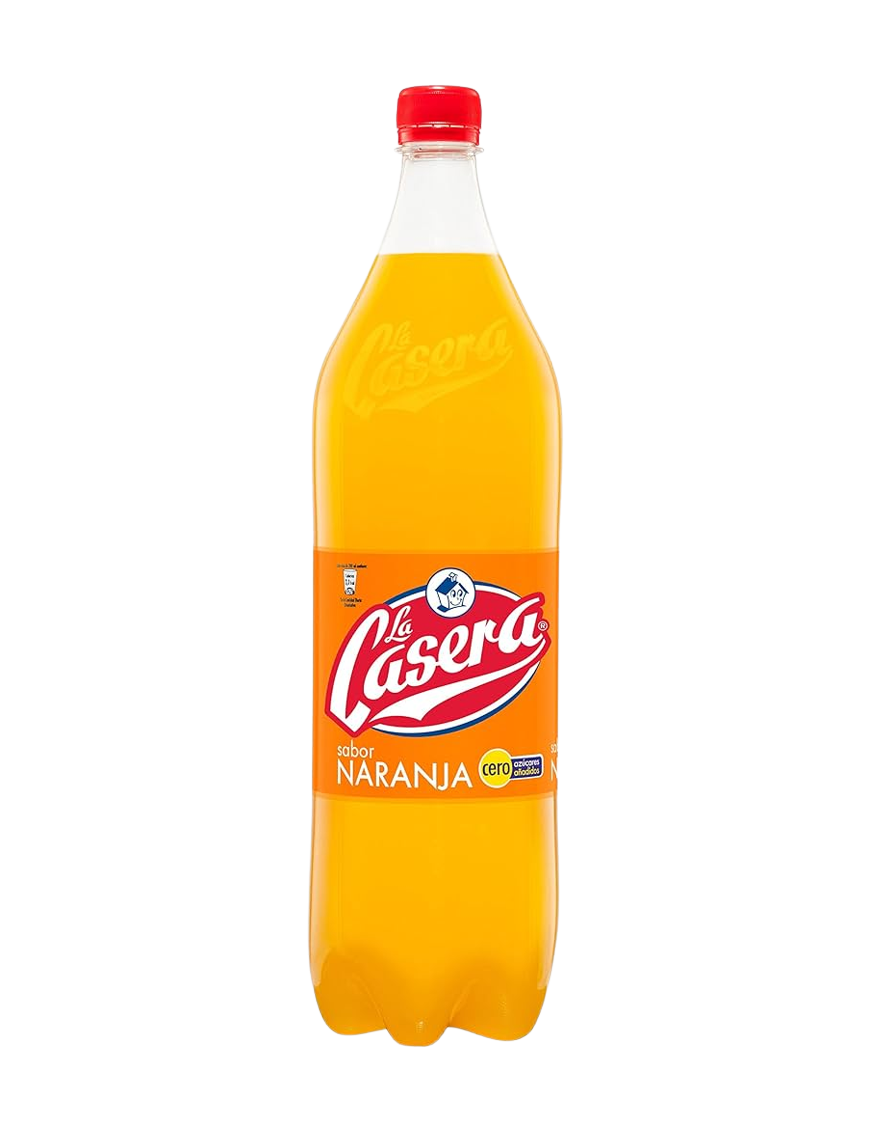 CASERA REFRESCO NARANJA OJO BOTELLA 1,5 LITROS