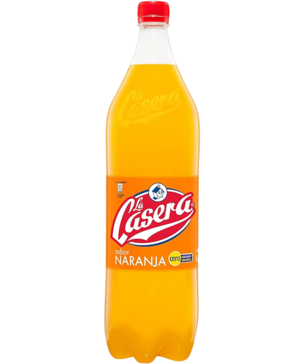 CASERA REFRESCO NARANJA OJO BOTELLA 1,5 LITROS