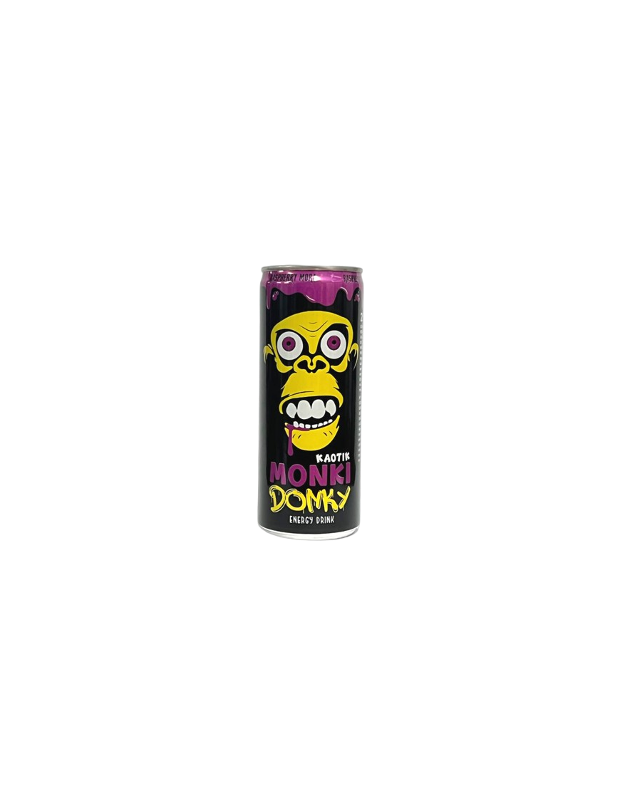 BEBIDA ENERGETICA MONKI DONKY RASPERRY MORA 250ML