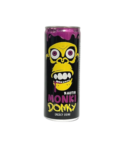 BEBIDA ENERGETICA MONKI DONKY RASPERRY MORA 250ML