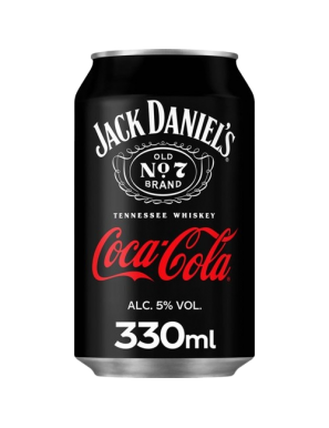 COCA-COLA LATA + JACK-DANIELS 5%ALC.33.CL.