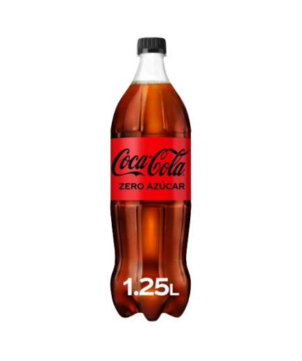 COCA-COLA PET 1.25 LITRO ZERO/AZUCAR