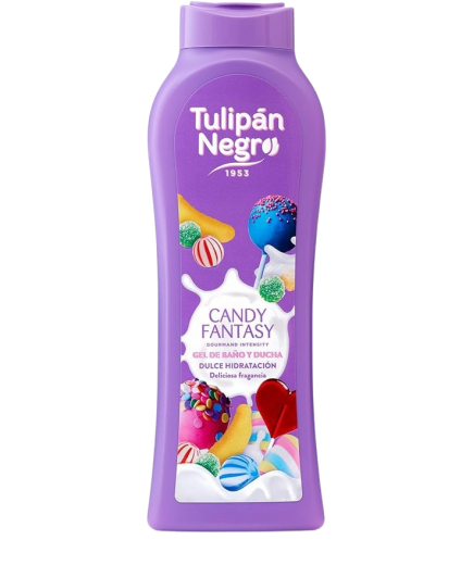 GEL BAÑO TULIPAN NEGRO CANDY FANTASY B/650 ML