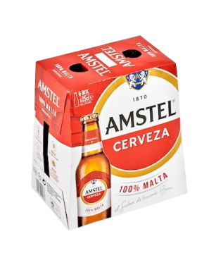 CERVEZA AMSTEL B/CRISTAL 25.CL PACK-6