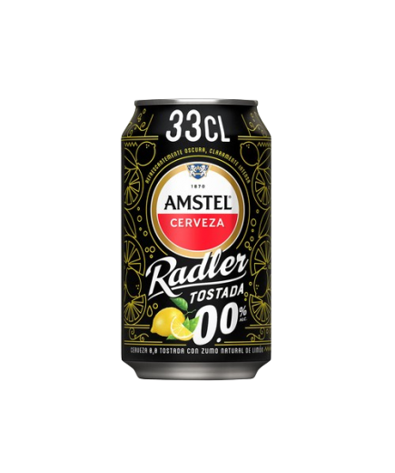 CERVEZA AMSTEL Z/LIMON TOSTADA.0.0 RADLER L-33.CL.