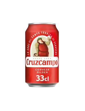 CERVEZA CRUZCAMPO LATA-33. CL.