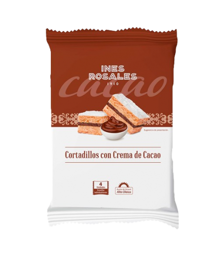 CORTADILLOS INES ROSALES C/CREMA CACAO P/4 UD