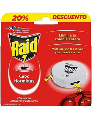 INSECTICIDA RAID CEBO HORMIGAS PACK 1 UNIDAD