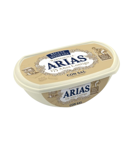 MANTEQUILLA ARIAS CON SAL T/235 GR