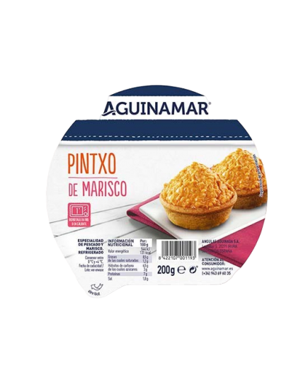 PINTXO DE MARISCO AGUINAMAR REFRIGERADO B/200GR