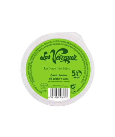 QUESO FRESCO LOS VAZQUEZ MEZCLA T/250 GR