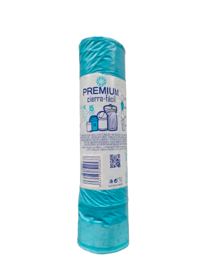 B/BASURA 55X55 AUTOCIERRE PREMIUM B/15 UD