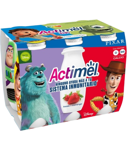 DANONE ACTIMEL FRESA KIDS 6 UD