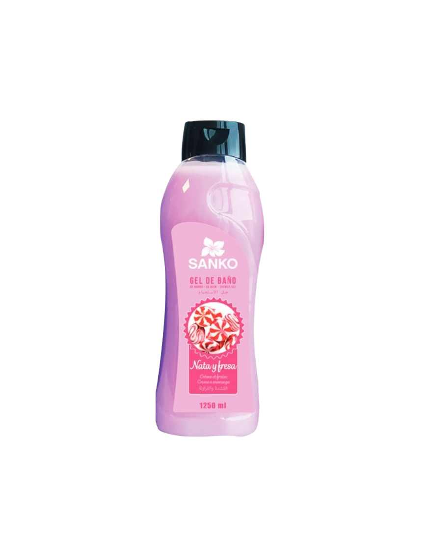 GEL BAÑO SANKO NATA Y FRESA  B/1250ML