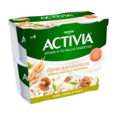 DANONE ACTIVIA AVENA, NUECES Y MANZANA P/4UD