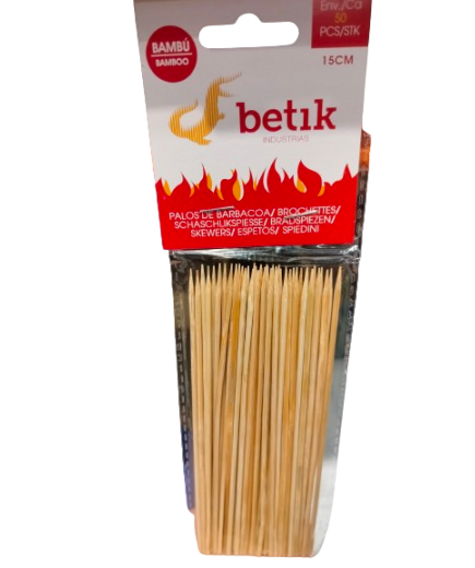 PALILLOS BARBACOA/15 CM BETIK B/50 UD