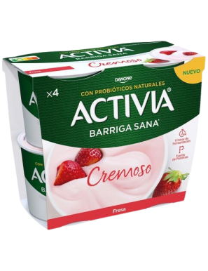 DANONE ACTIVIA CREMOSO FRESA PACK-4 UD