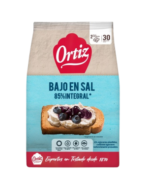 BISCOTTE BAJA EN SAL85%INTG/ORTIZ 30 REBA.