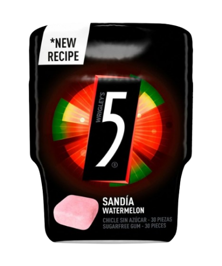 CHICLES FIVE CUBO SANDIA 69G