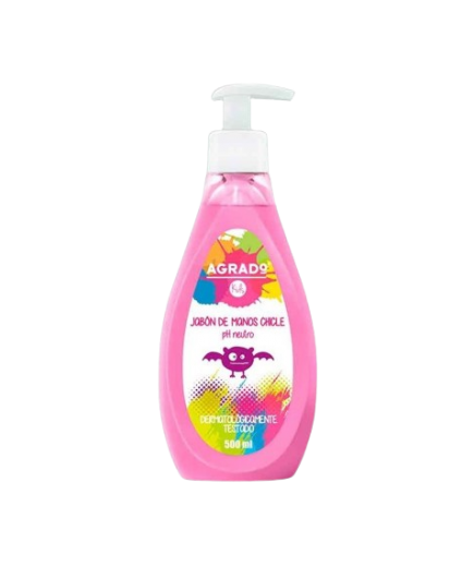 JABON MANOS LIQUIDO AGRADO KIDS CHICLE DF/500 ML