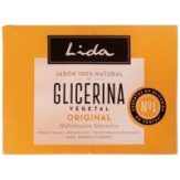 JABON PASTILLA LIDA GLICERINA NATURAL PACK-2 UD