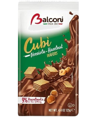 DULCESOL BALCONI CUBI WAFER NOCILLA P/125 GR