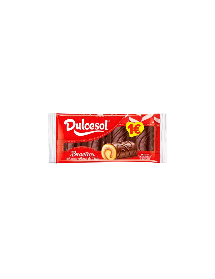 DULCESOL BRACITOS DE TRUFA 4 UD P/140 GR 1€